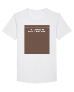 i m lowering my anxiety right now2 Tricou mânecă scurtă guler larg Bărbat Skater