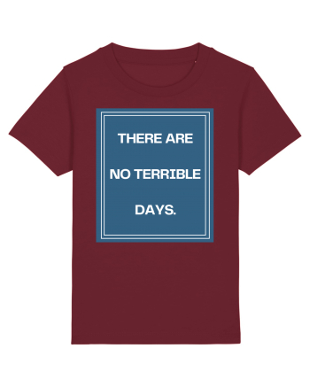 there are no terrible days4 Burgundy