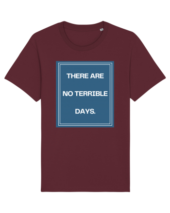 there are no terrible days4 Burgundy