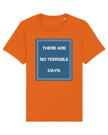 there are no terrible days4 Bright Orange