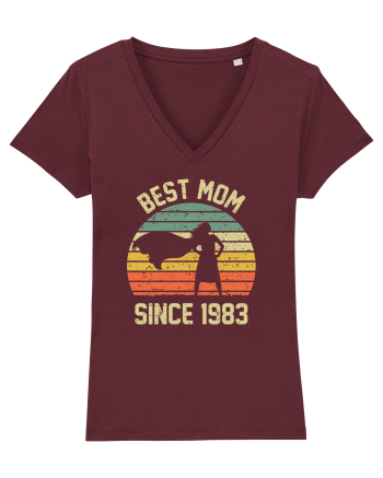 Best mom since 1983 Burgundy