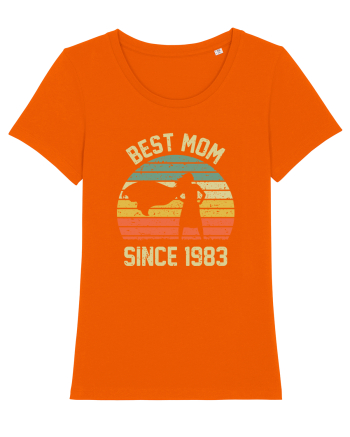 Best mom since 1983 Bright Orange