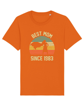 Best mom since 1983 Bright Orange