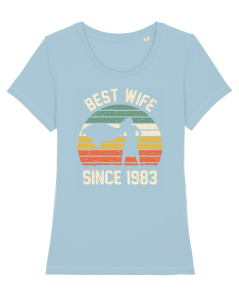 Best wife since 1983 Sky Blue