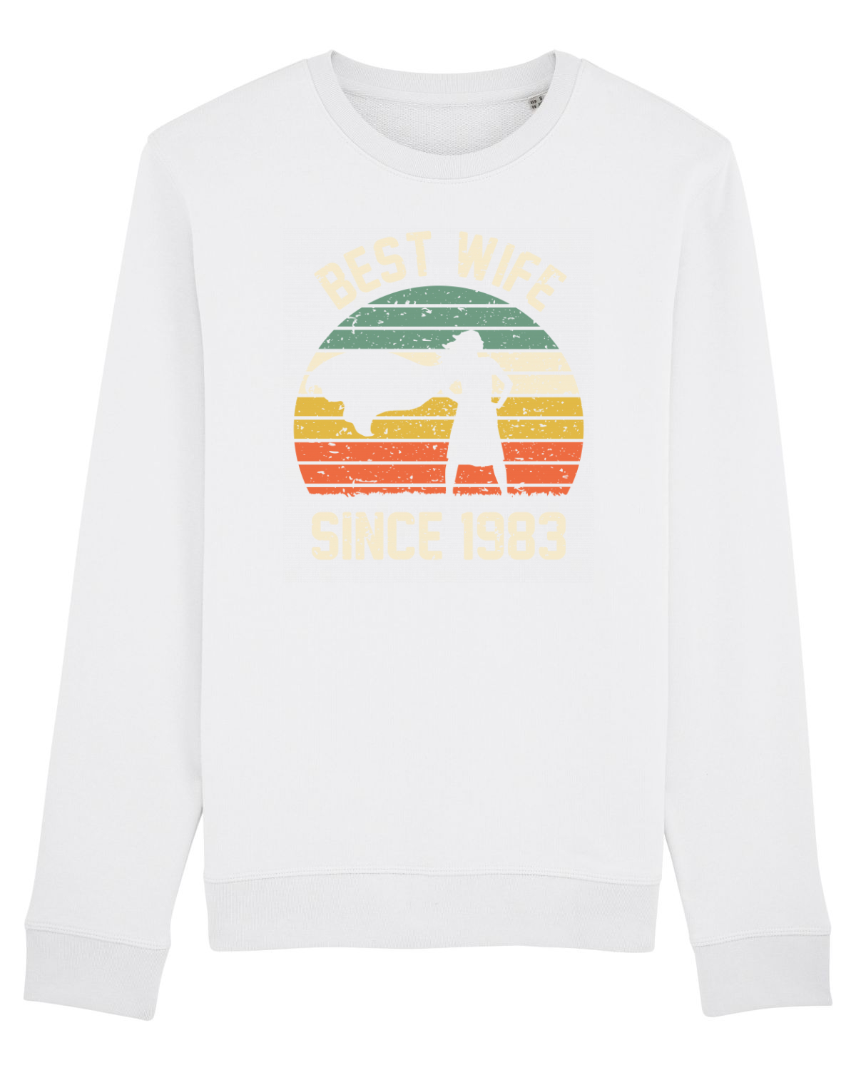 Bluză mânecă lungă Unisex Rise White