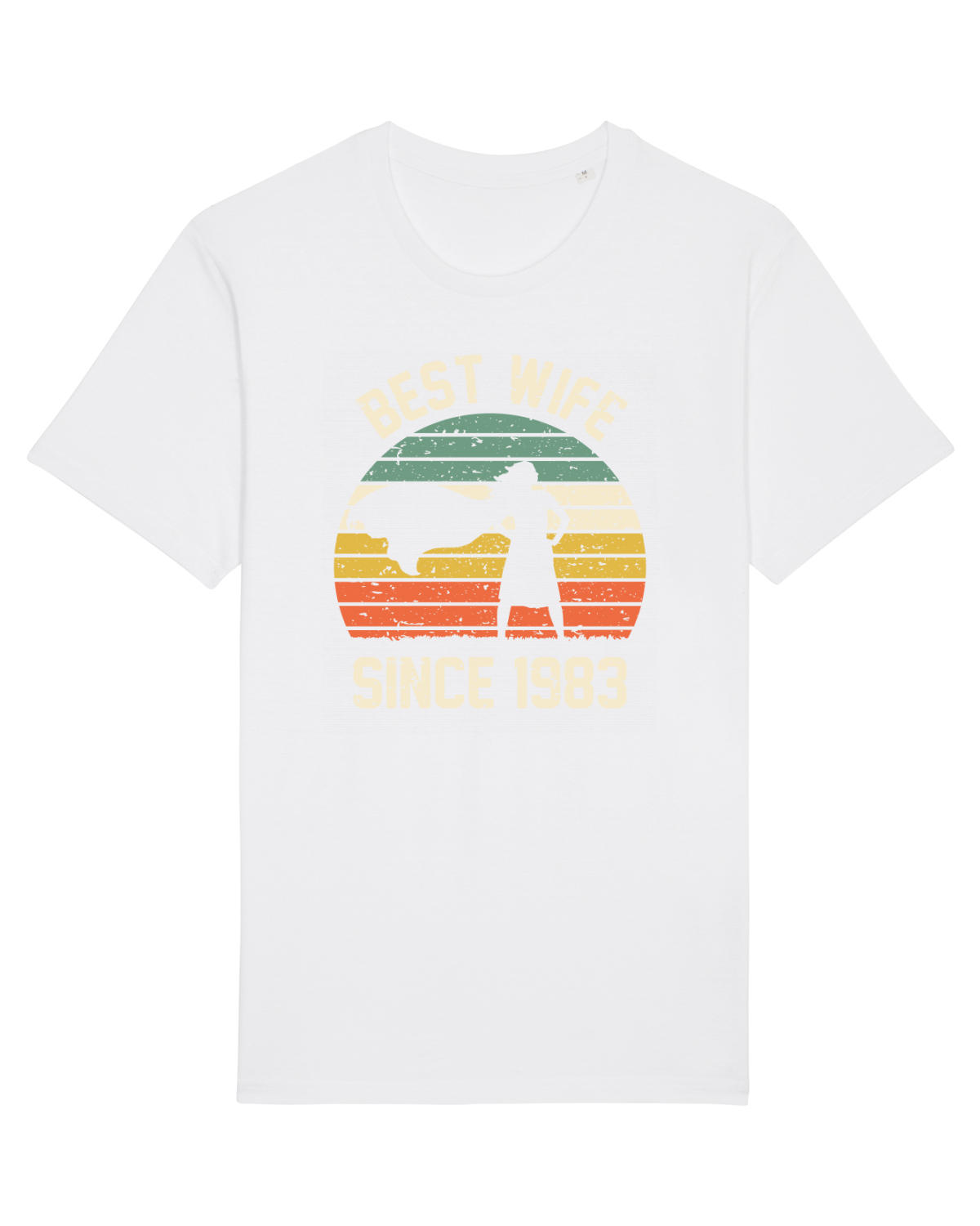 Tricou mânecă scurtă Unisex Rocker White