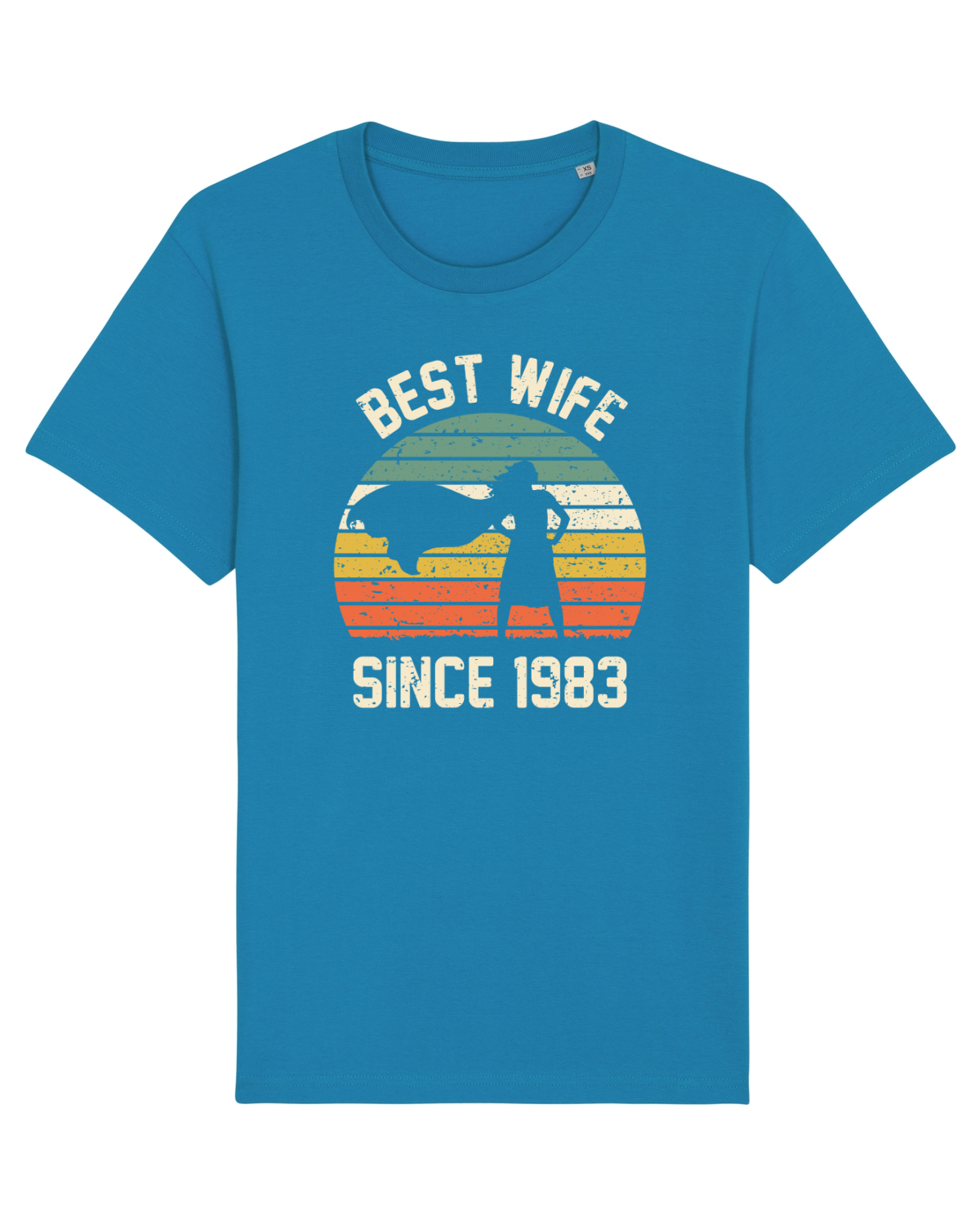 Tricou mânecă scurtă Unisex Rocker Azur
