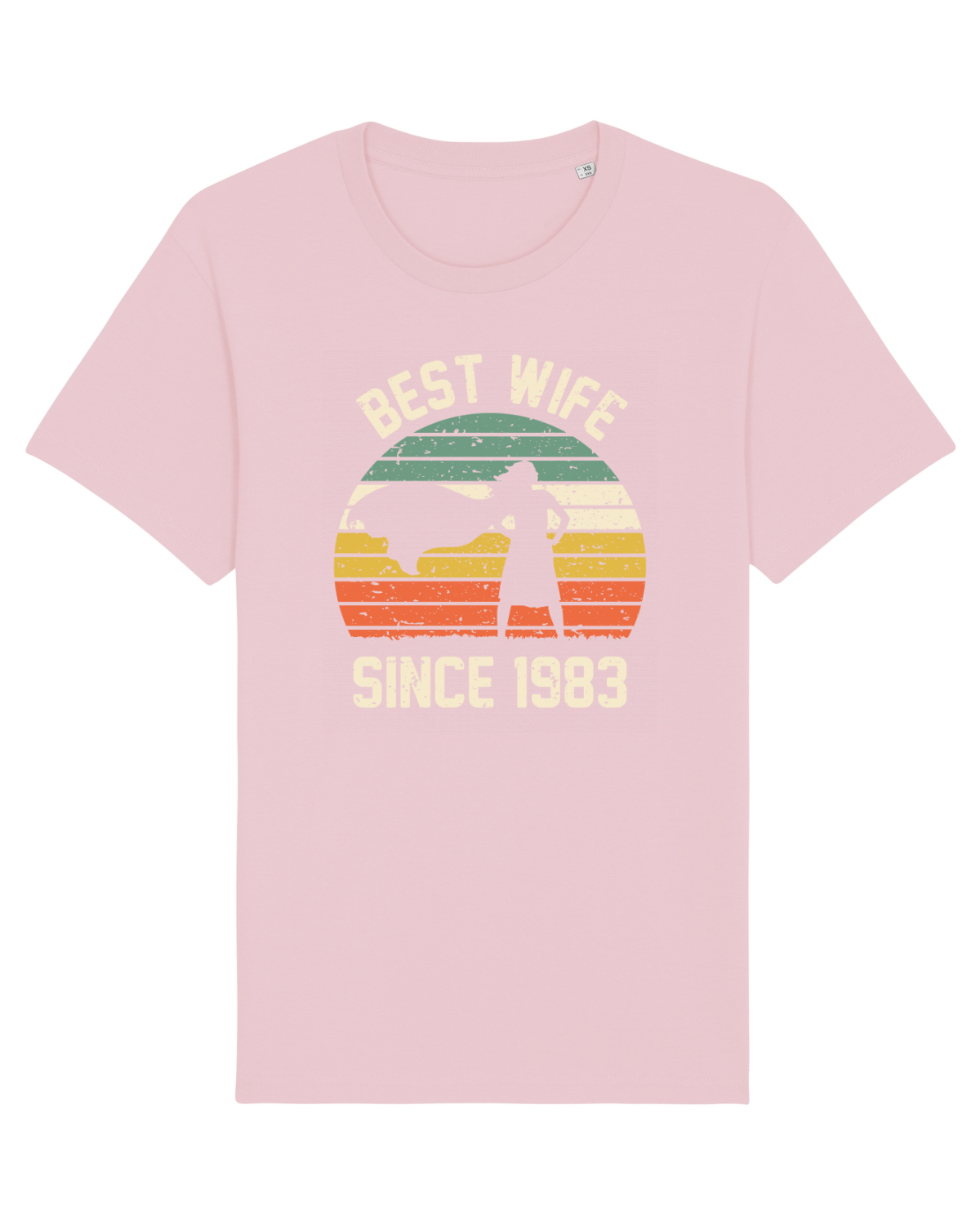 Tricou mânecă scurtă Unisex Rocker Cotton Pink