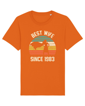 Best wife since 1983 Bright Orange