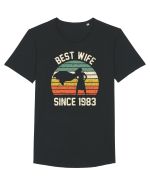 Best wife since 1983 Tricou mânecă scurtă guler larg Bărbat Skater
