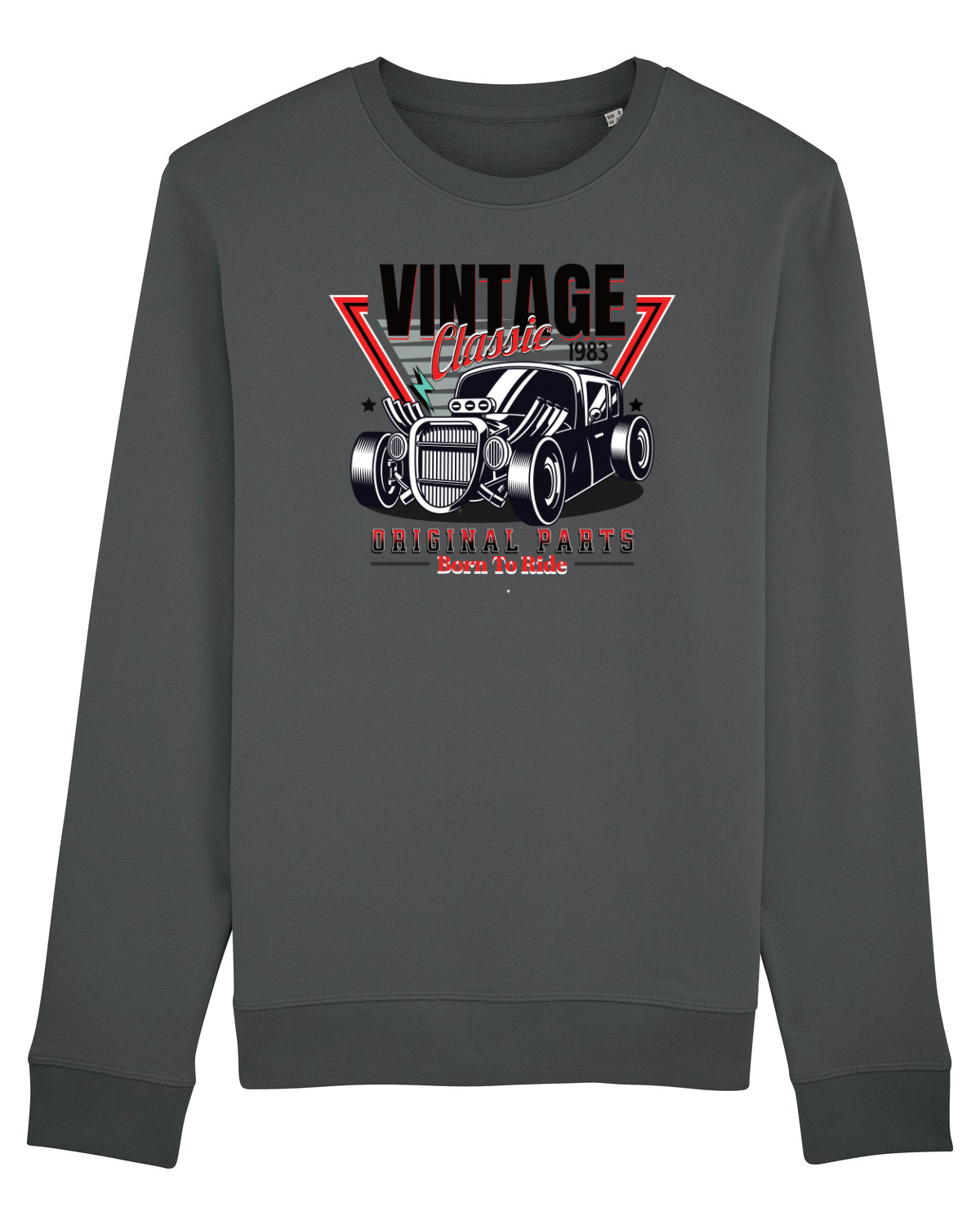 Bluză mânecă lungă Unisex Rise Anthracite