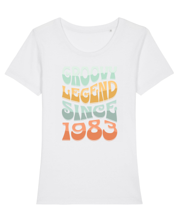 Groovy legend since 1983 White