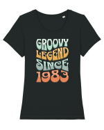 Groovy legend since 1983 Tricou mânecă scurtă guler larg fitted Damă Expresser