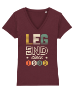 Legend since 1983 Tricou mânecă scurtă guler V Damă Evoker