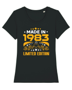 Made in 1983 Limited edition Tricou mânecă scurtă guler larg fitted Damă Expresser