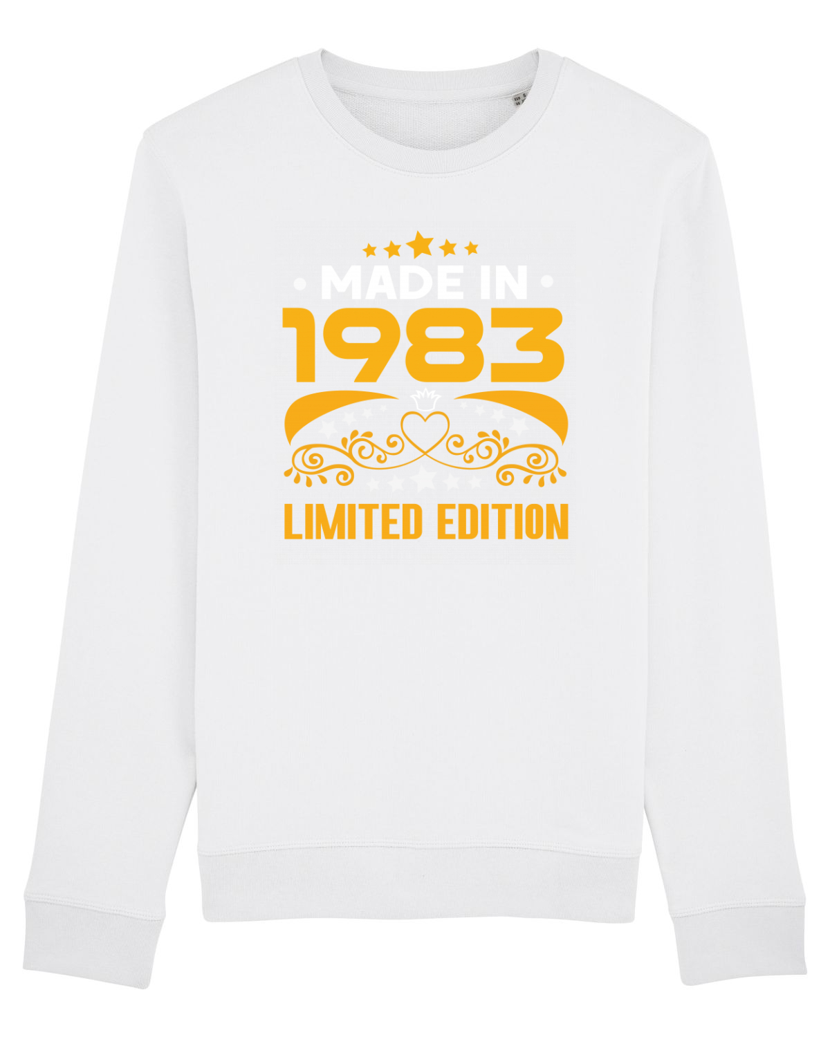 Bluză mânecă lungă Unisex Rise White