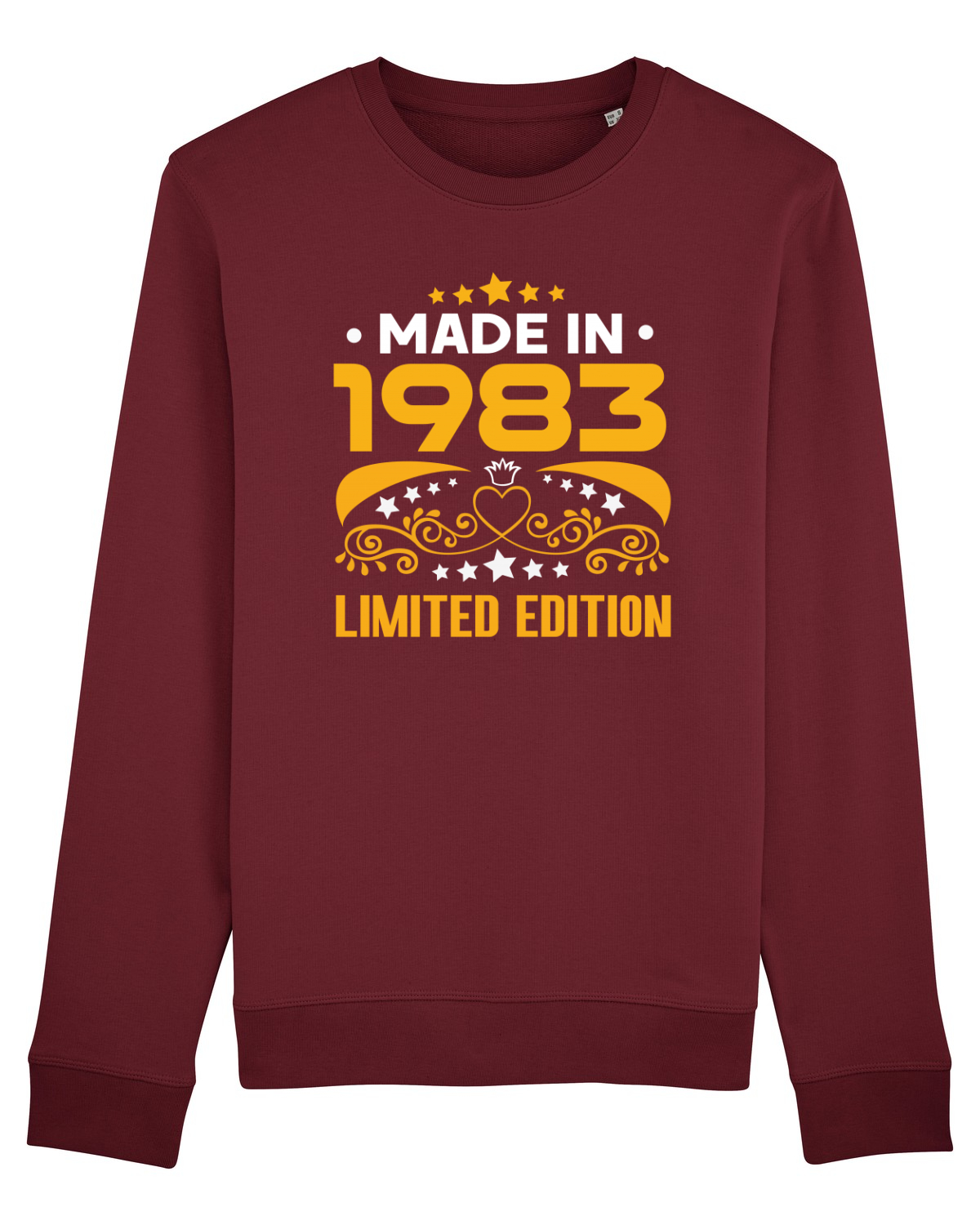 Bluză mânecă lungă Unisex Rise Burgundy