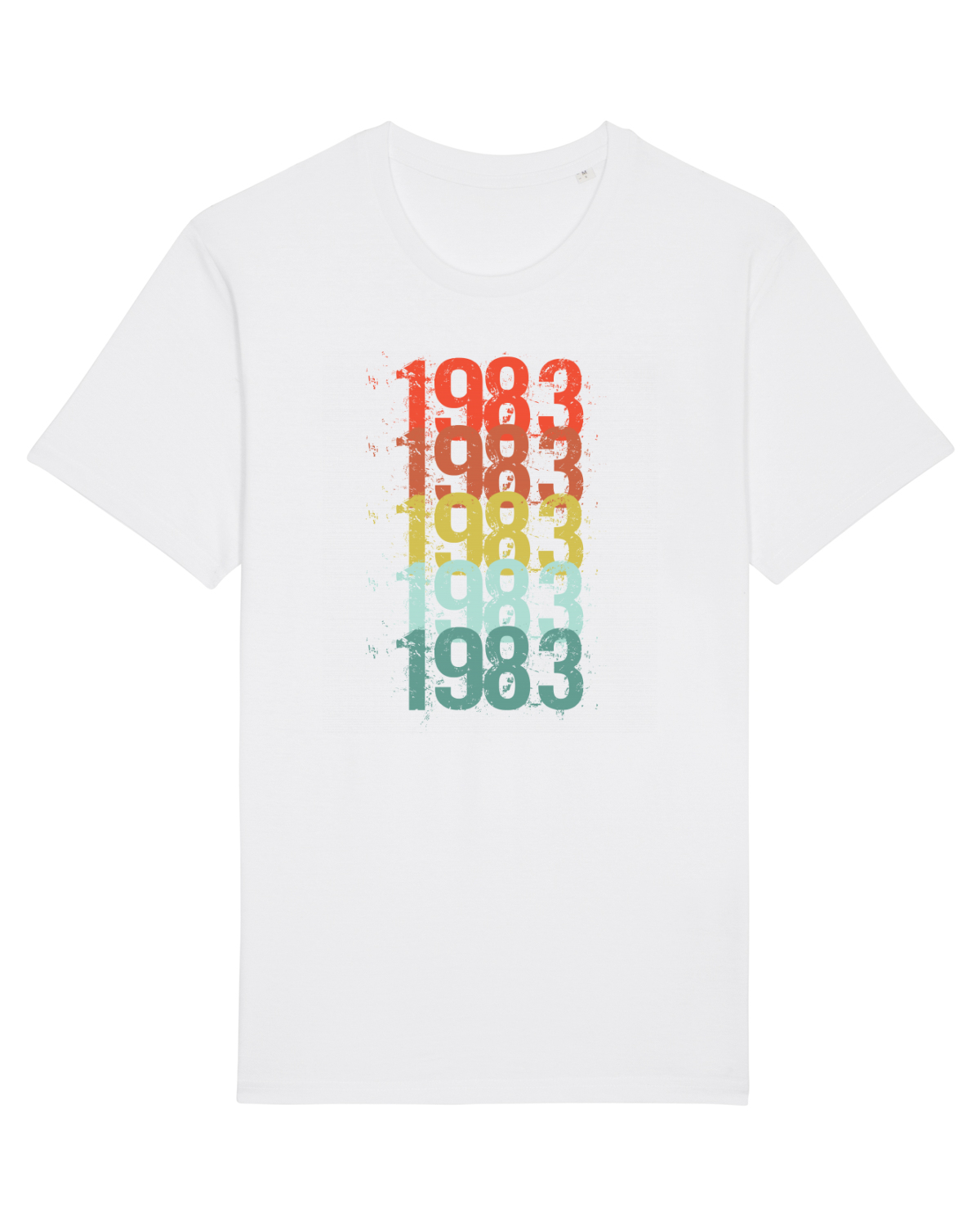 Tricou mânecă scurtă Unisex Rocker White