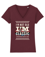 Not old - classic since 1983 Tricou mânecă scurtă guler V Damă Evoker