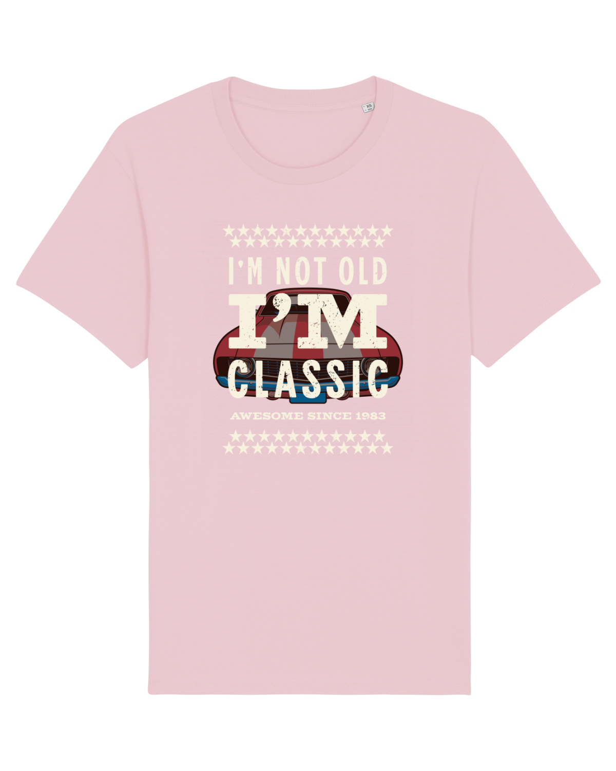 Tricou mânecă scurtă Unisex Rocker Cotton Pink