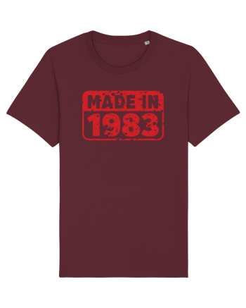 Simply made in 1983 Burgundy