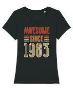 ST Awesome since 1983 Tricou mânecă scurtă guler larg fitted Damă Expresser