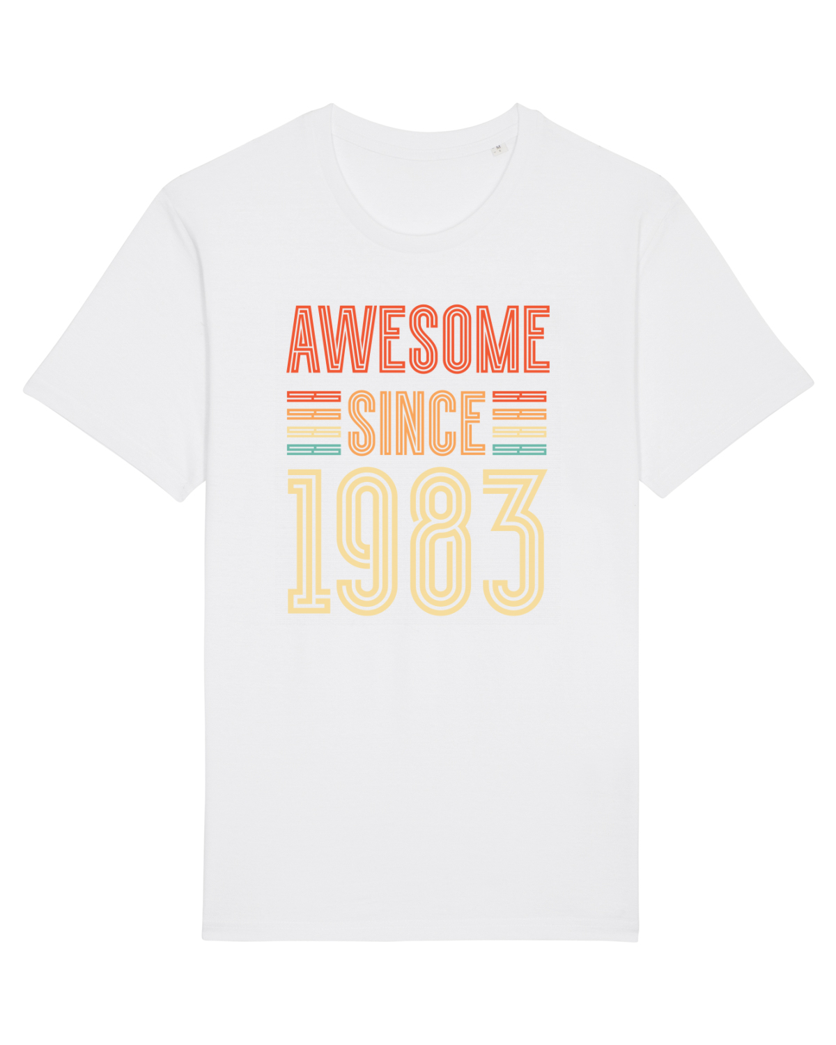 Tricou mânecă scurtă Unisex Rocker White