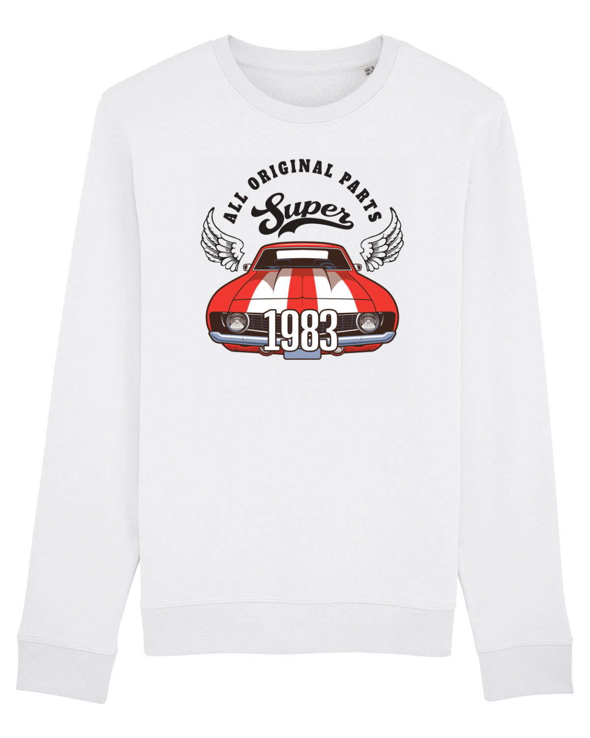 Bluză mânecă lungă Unisex Rise White