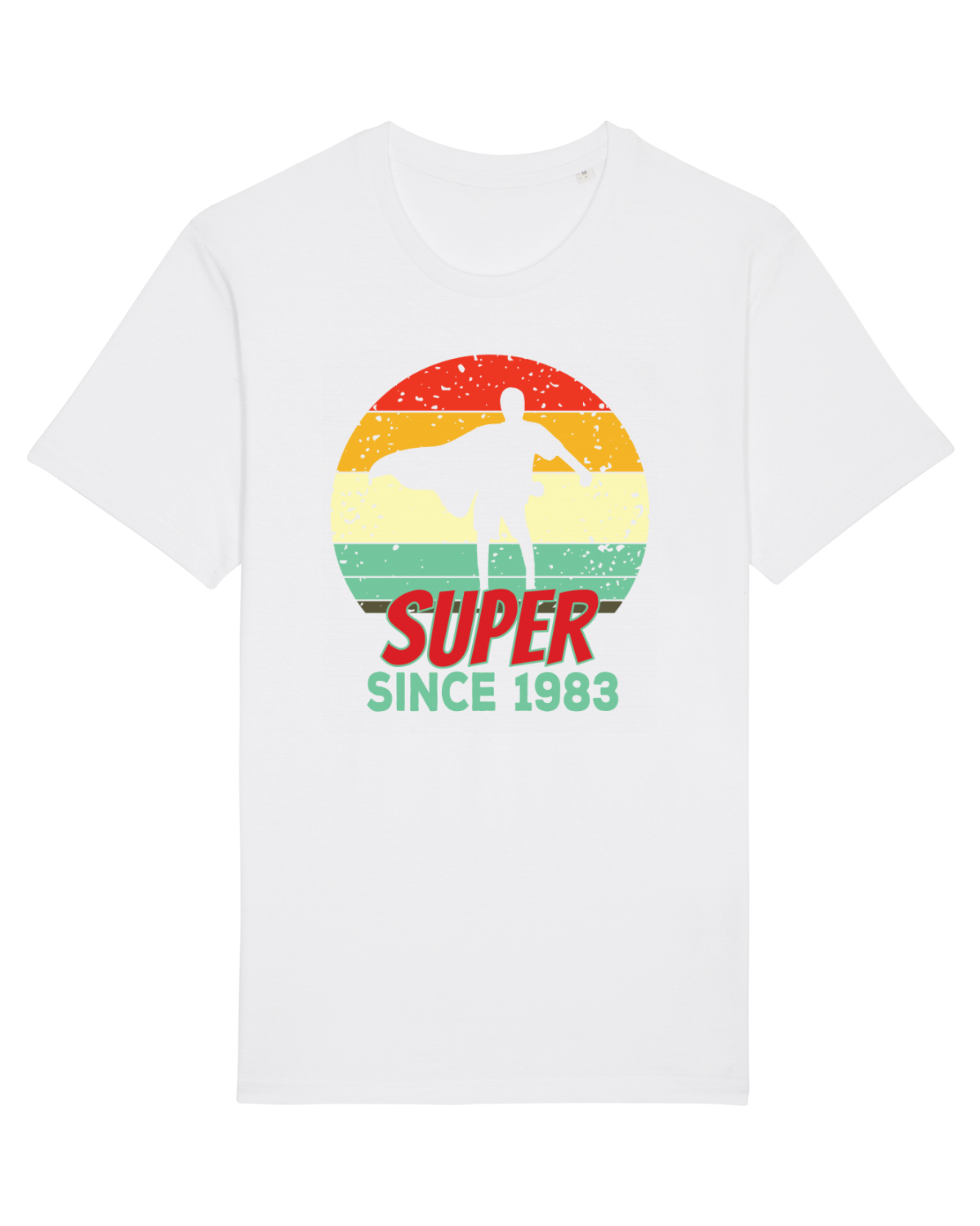 Tricou mânecă scurtă Unisex Rocker White