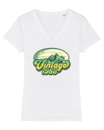 Vintage 1983 - nature lover Tricou mânecă scurtă guler V Damă Evoker