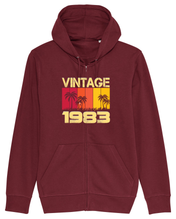 Vintage 1983 - sunny palm trees Burgundy