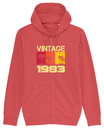 Vintage 1983 - sunny palm trees Carmine Red