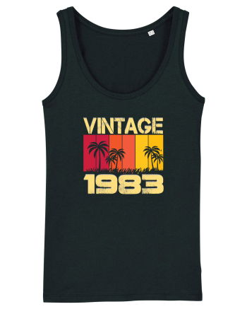 Vintage 1983 - sunny palm trees Black