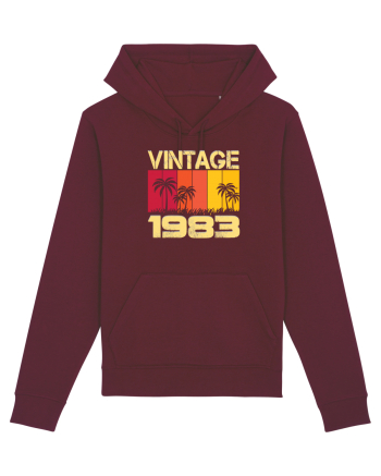 Vintage 1983 - sunny palm trees Burgundy