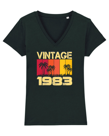 Vintage 1983 - sunny palm trees Black