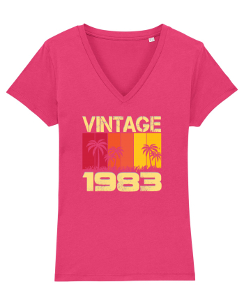 Vintage 1983 - sunny palm trees Raspberry