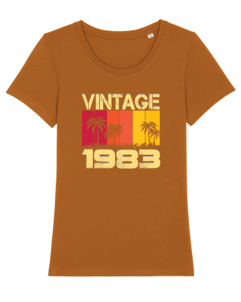 Vintage 1983 - sunny palm trees Roasted Orange