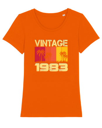Vintage 1983 - sunny palm trees Bright Orange