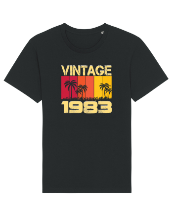 Vintage 1983 - sunny palm trees Black