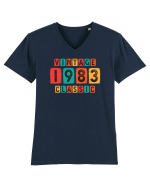 Vintage 1983 classic Tricou mânecă scurtă guler V Bărbat Presenter