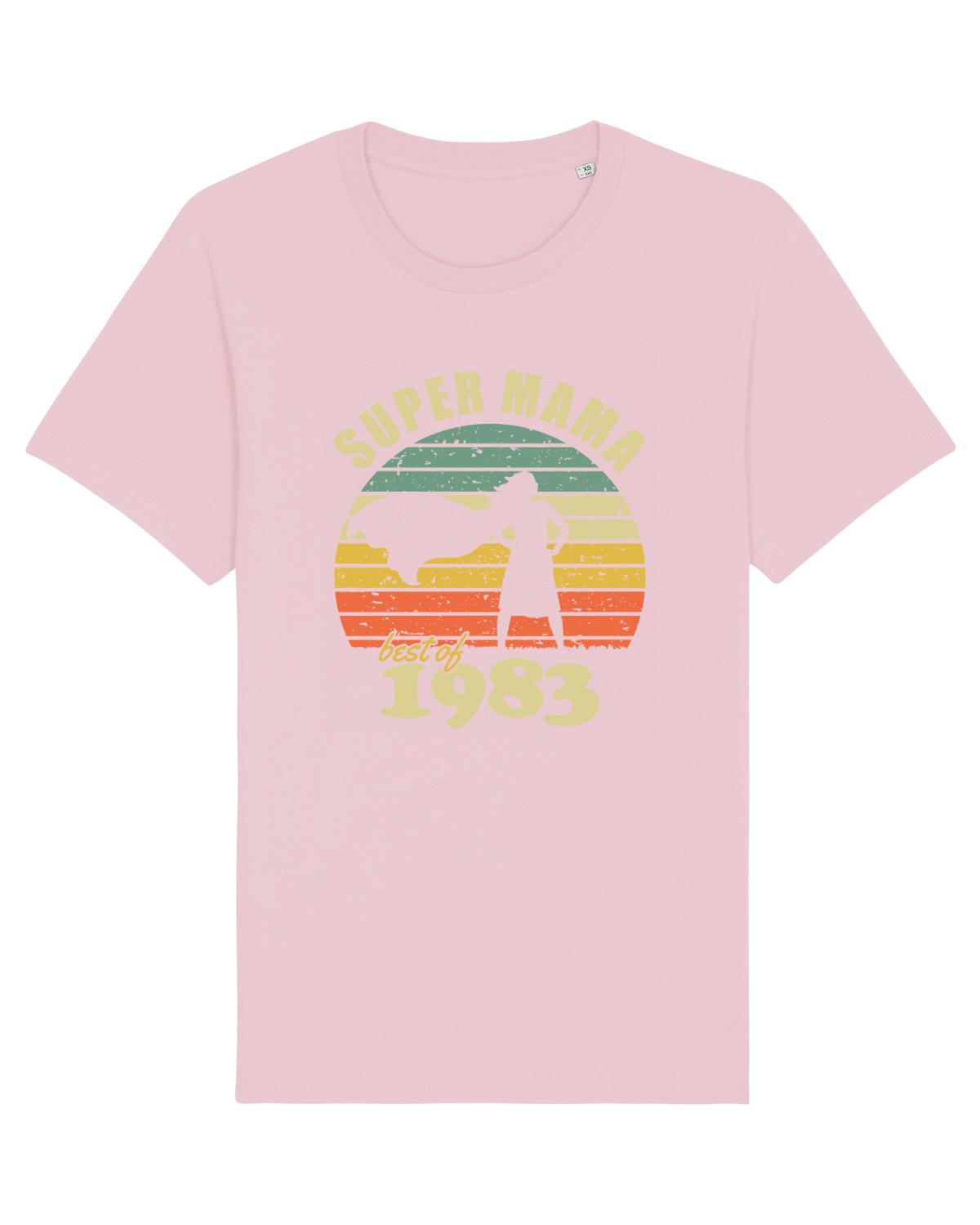 Tricou mânecă scurtă Unisex Rocker Cotton Pink