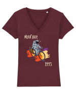 1993 - Nascut liber Tricou mânecă scurtă guler V Damă Evoker