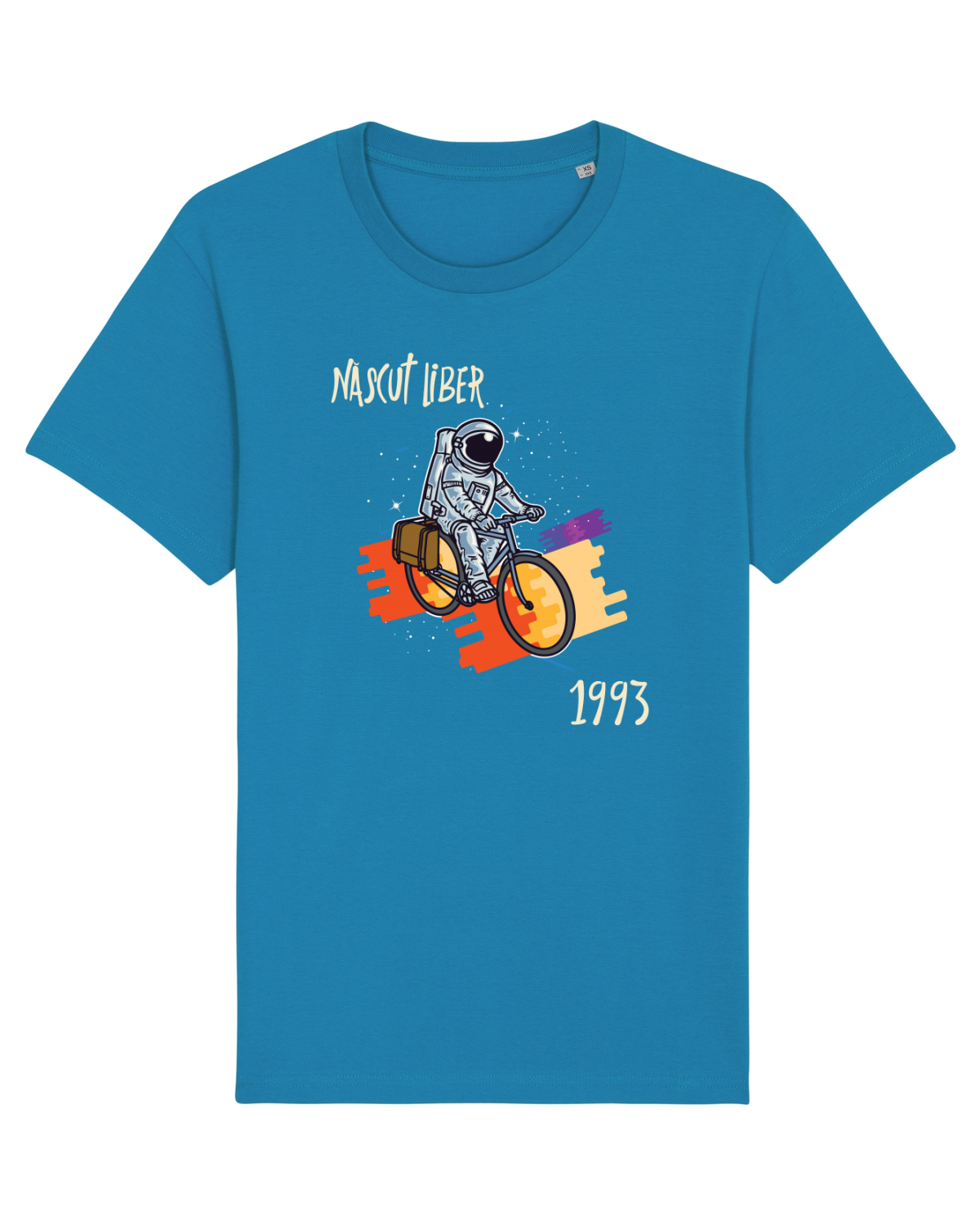 Tricou mânecă scurtă Unisex Rocker Azur
