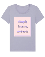 simply insane not cute Tricou mânecă scurtă guler larg fitted Damă Expresser