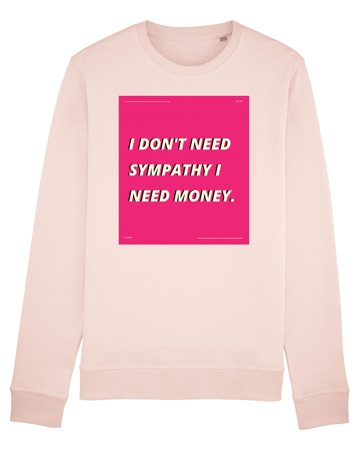 Bluză mânecă lungă Unisex Rise Candy Pink
