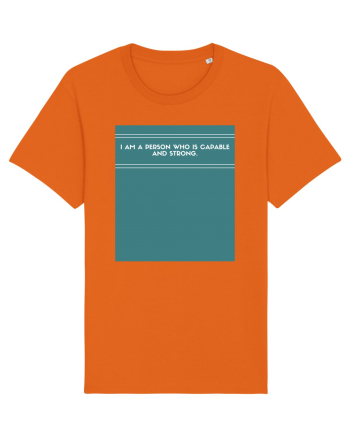 i am a person who is capable and strong3 Bright Orange