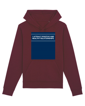 i attract positive and healthy relationships2 Burgundy