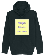 simply insane not cute2 Hanorac cu fermoar Unisex Connector
