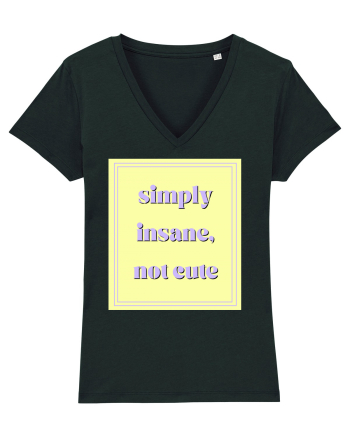 simply insane not cute2 Black