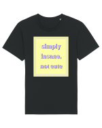 simply insane not cute2 Tricou mânecă scurtă Unisex Rocker